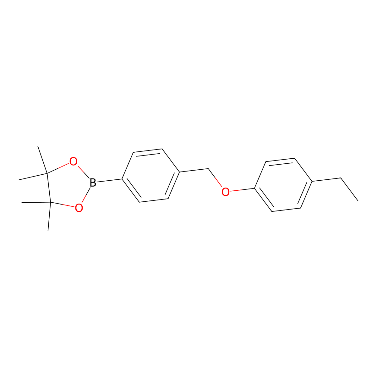2-[4-[(4-Ethylphenoxy)methyl]phenyl]-4,4,5,5-tetramethyl-1,3,2-dioxaborolane molecular structure, CAS 2246602-33-3