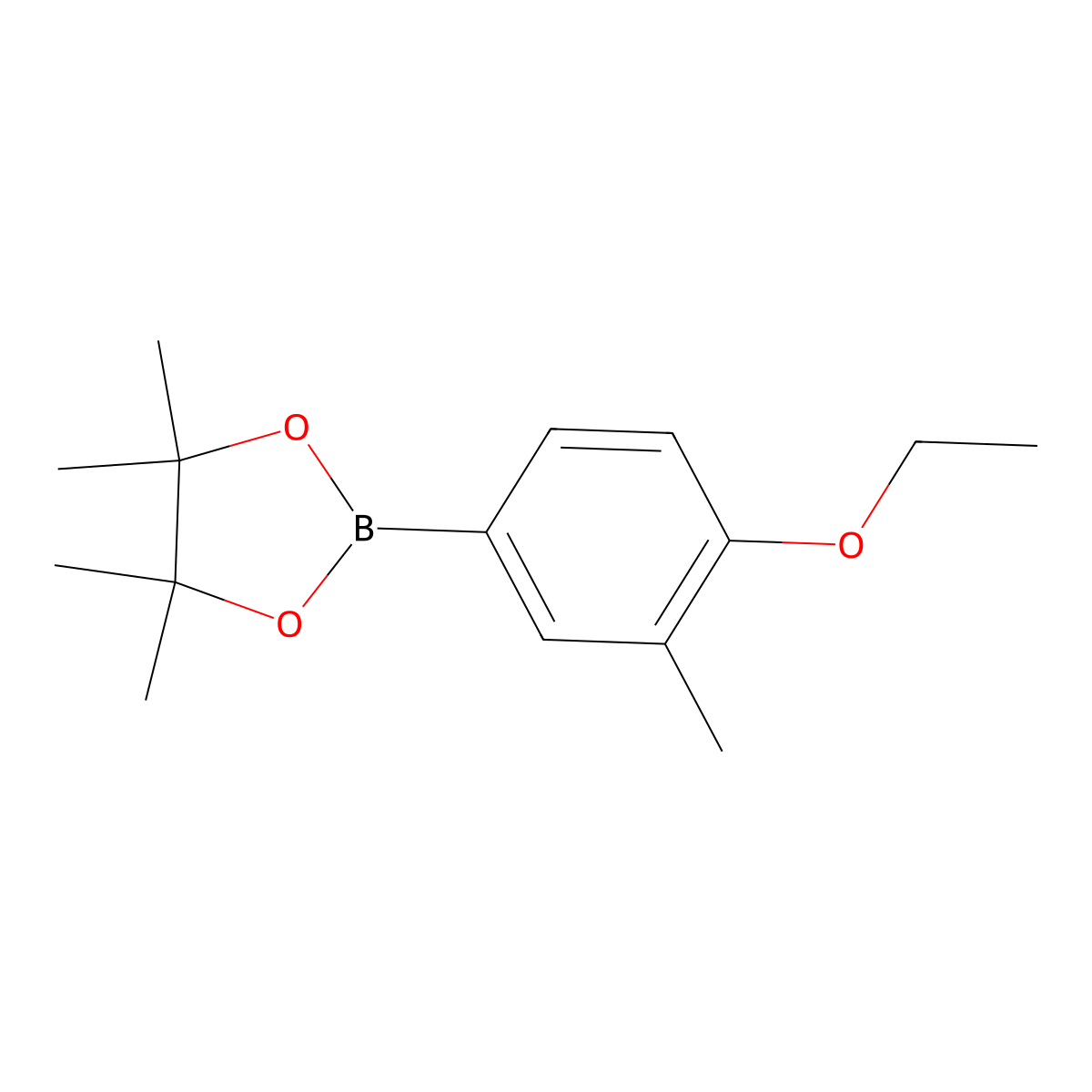 2-(4-Ethoxy-3-methylphenyl)-4,4,5,5-tetramethyl-1,3,2-dioxaborolane molecular structure, CAS 2246603-95-0
