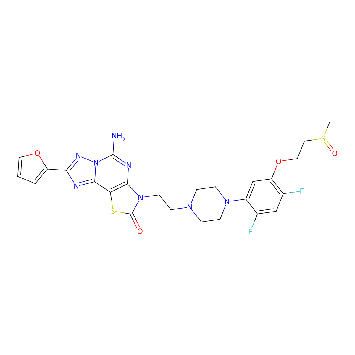 Inupadenant, (+/-)- molecular structure, CAS 2246607-06-5