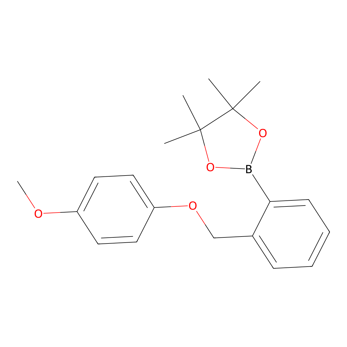 2-(2-((4-Methoxyphenoxy)methyl)phenyl)-4,4,5,5-tetramethyl-1,3,2-dioxaborolane molecular structure, CAS 2246614-75-3