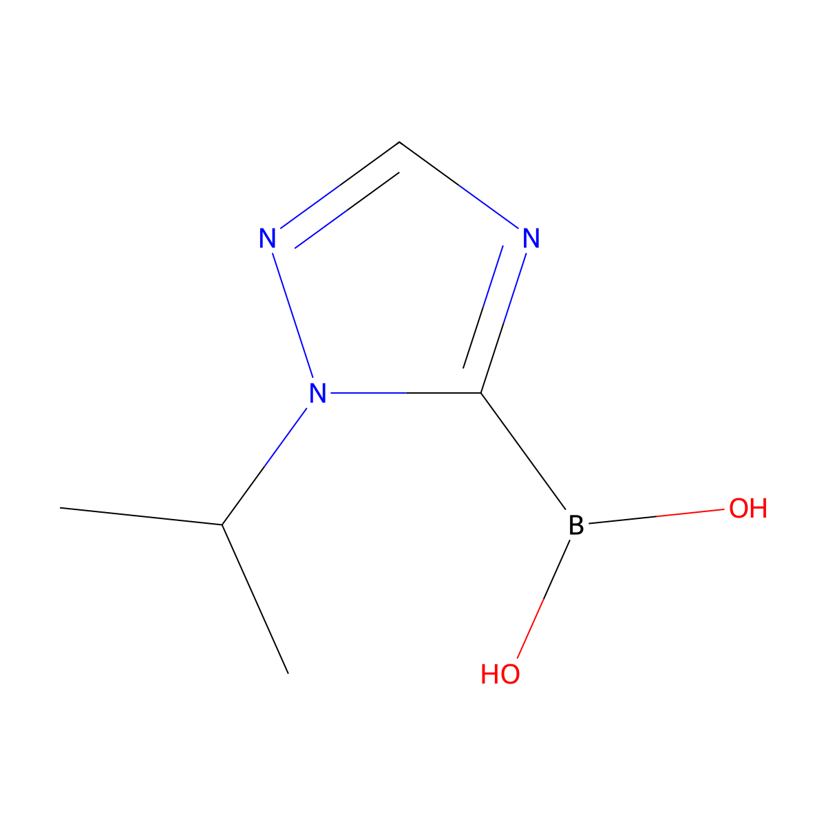 [1-(propan-2-yl)-1H-1,2,4-triazol-5-yl]boronic acid molecular structure, CAS 2246615-75-6