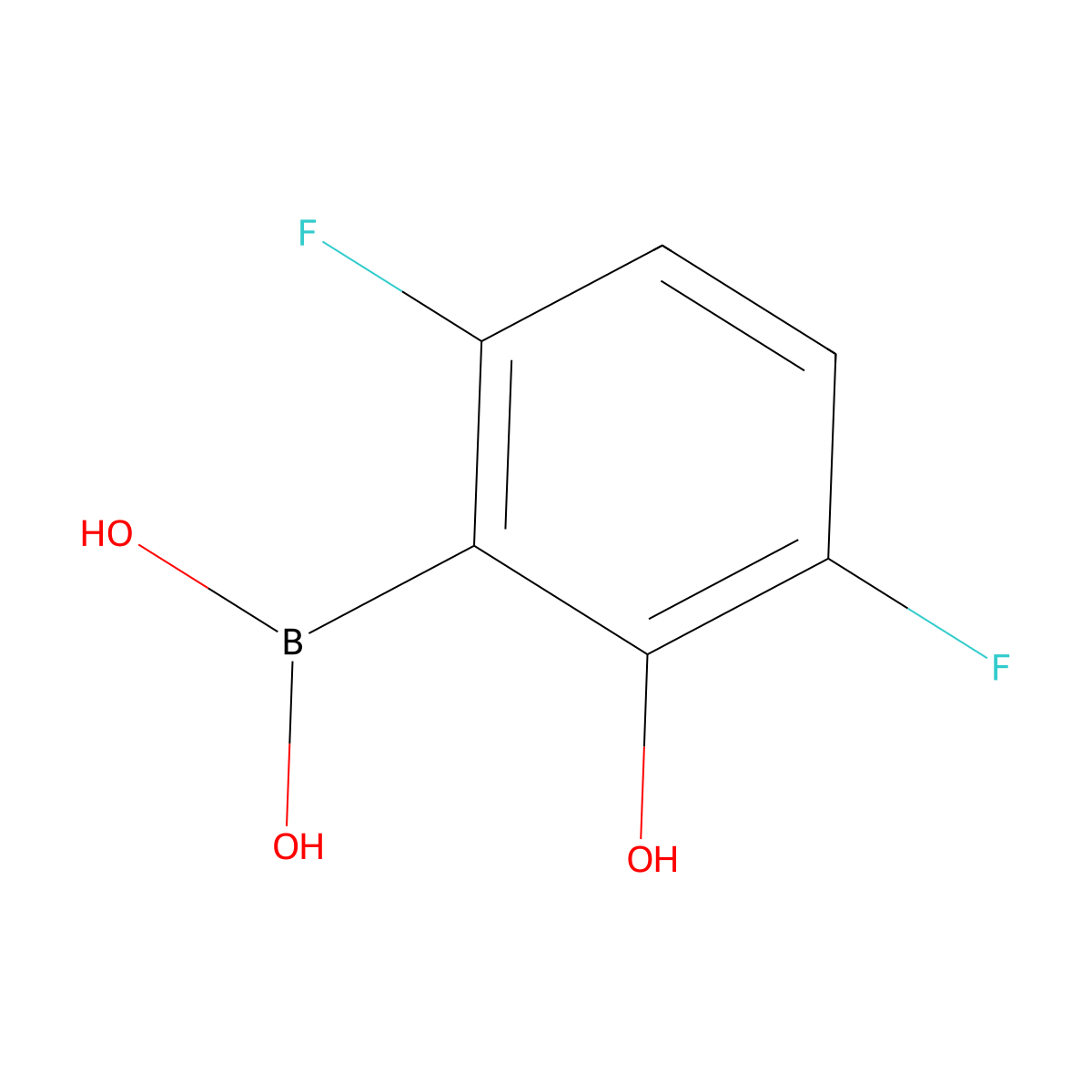 (3,6-Difluoro-2-hydroxyphenyl)boronic acid molecular structure, CAS 2246616-05-5