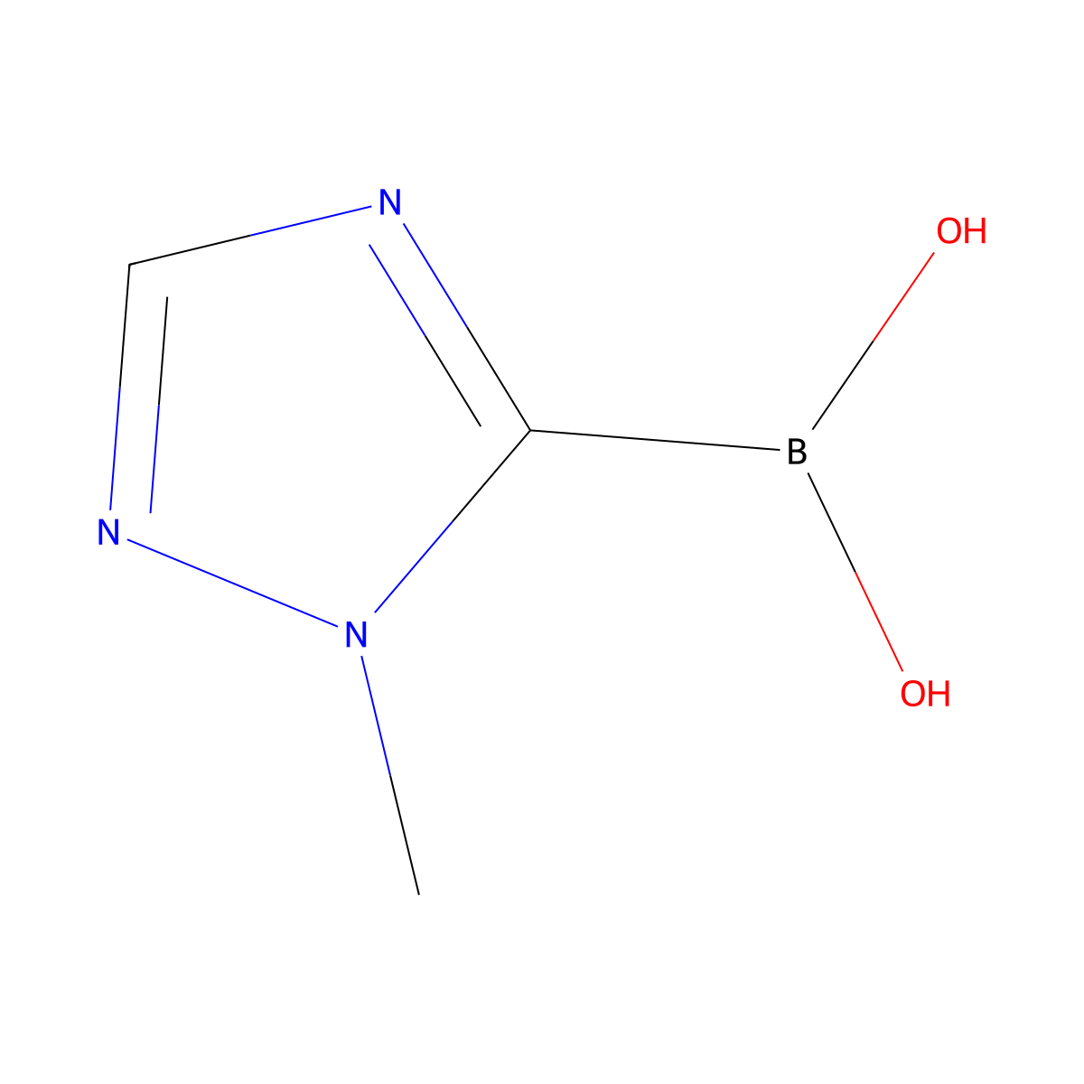 (1-methyl-1H-1,2,4-triazol-5-yl)boronic acid molecular structure, CAS 2246619-45-2