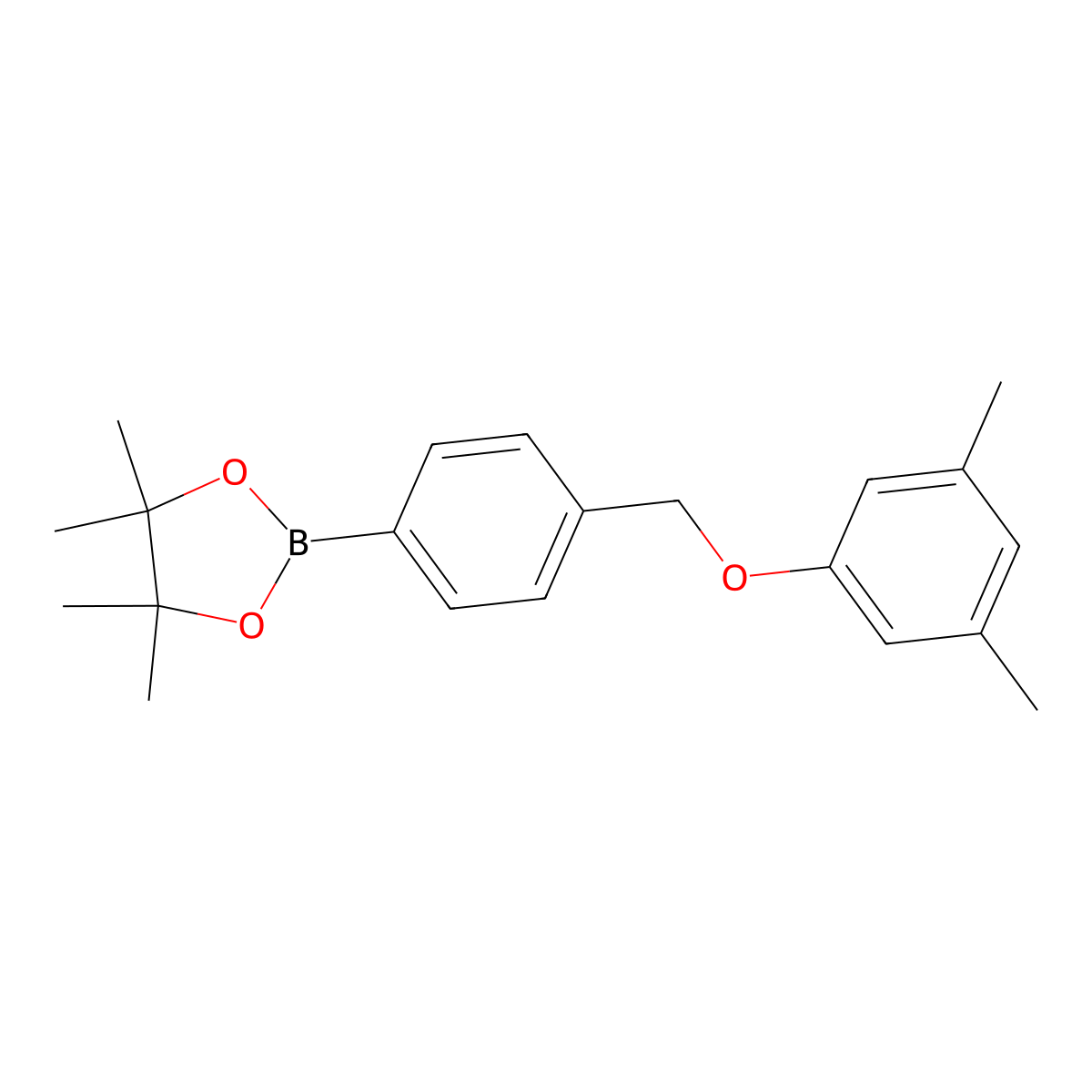2-(4-((3,5-Dimethylphenoxy)methyl)phenyl)-4,4,5,5-tetramethyl-1,3,2-dioxaborolane molecular structure, CAS 2246656-78-8