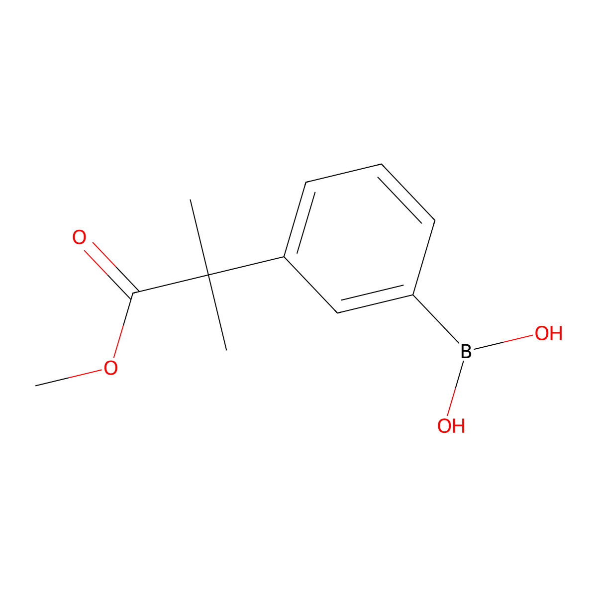 [3-(1-Methoxy-2-methyl-1-oxopropan-2-yl)phenyl]boronic acid molecular structure, CAS 2246658-07-9