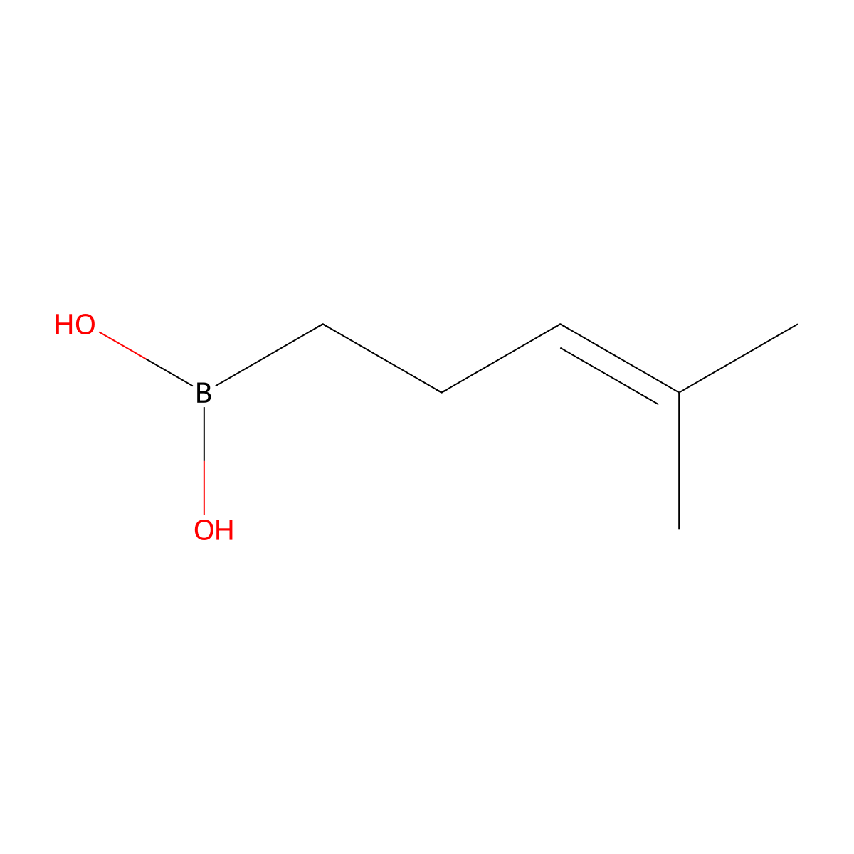 (4-Methylpent-3-en-1-yl)boronic acid molecular structure, CAS 2246667-37-6
