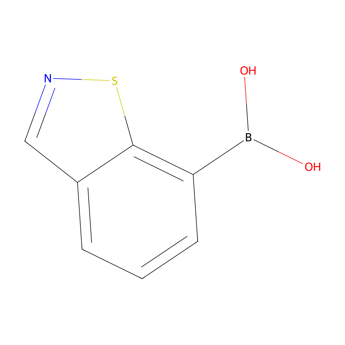Benzo[d]isothiazol-7-ylboronic acid molecular structure, CAS 2246672-25-1