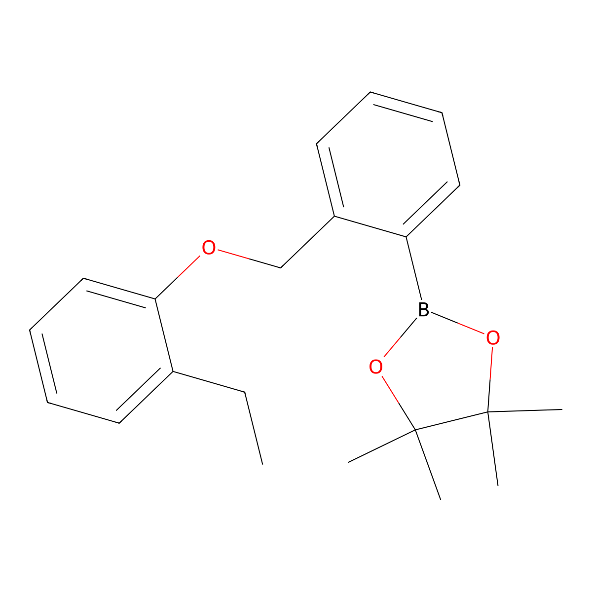 2-(2-((2-Ethylphenoxy)methyl)phenyl)-4,4,5,5-tetramethyl-1,3,2-dioxaborolane molecular structure, CAS 2246677-40-5