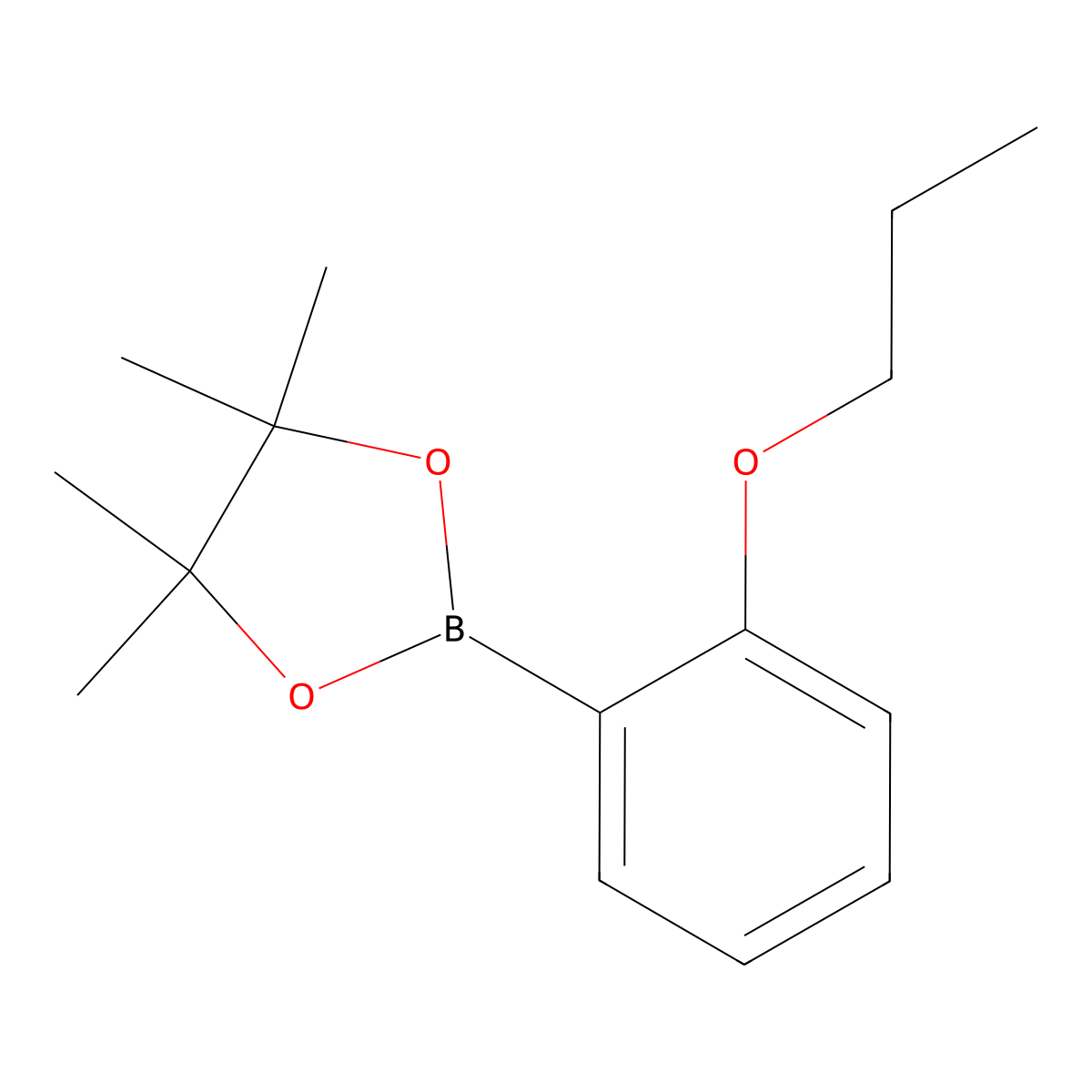 4,4,5,5-Tetramethyl-2-(2-propoxyphenyl)-1,3,2-dioxaborolane molecular structure, CAS 2246687-87-4