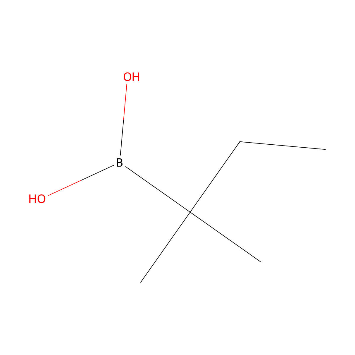 (2-Methylbutan-2-yl)boronic acid molecular structure, CAS 2246695-33-8
