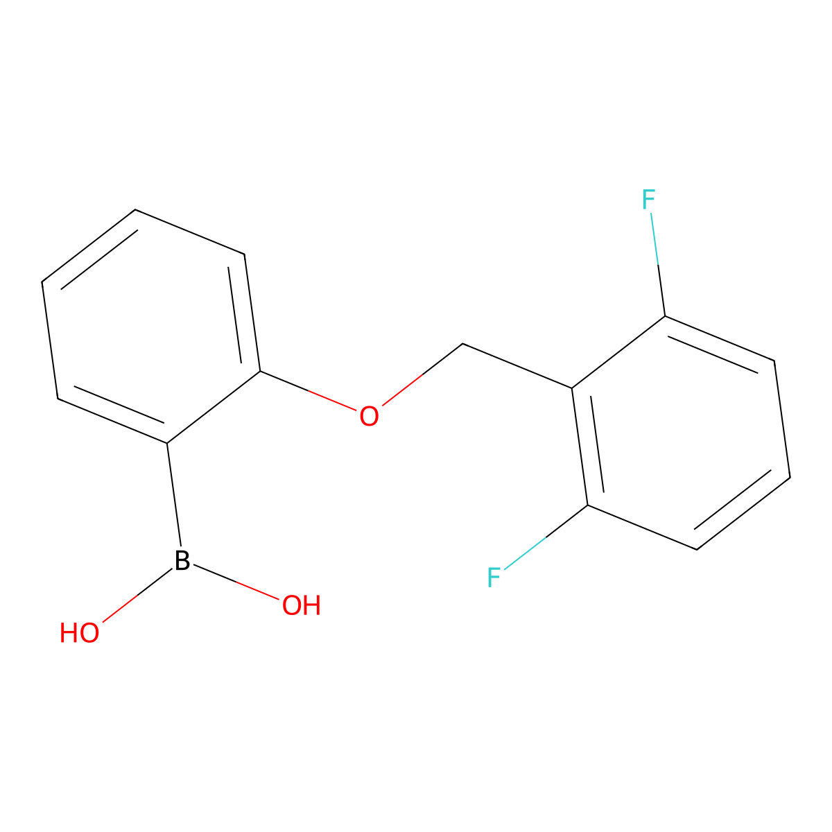 (2-((2,6-Difluorobenzyl)oxy)phenyl)boronic acid molecular structure, CAS 2246698-24-6