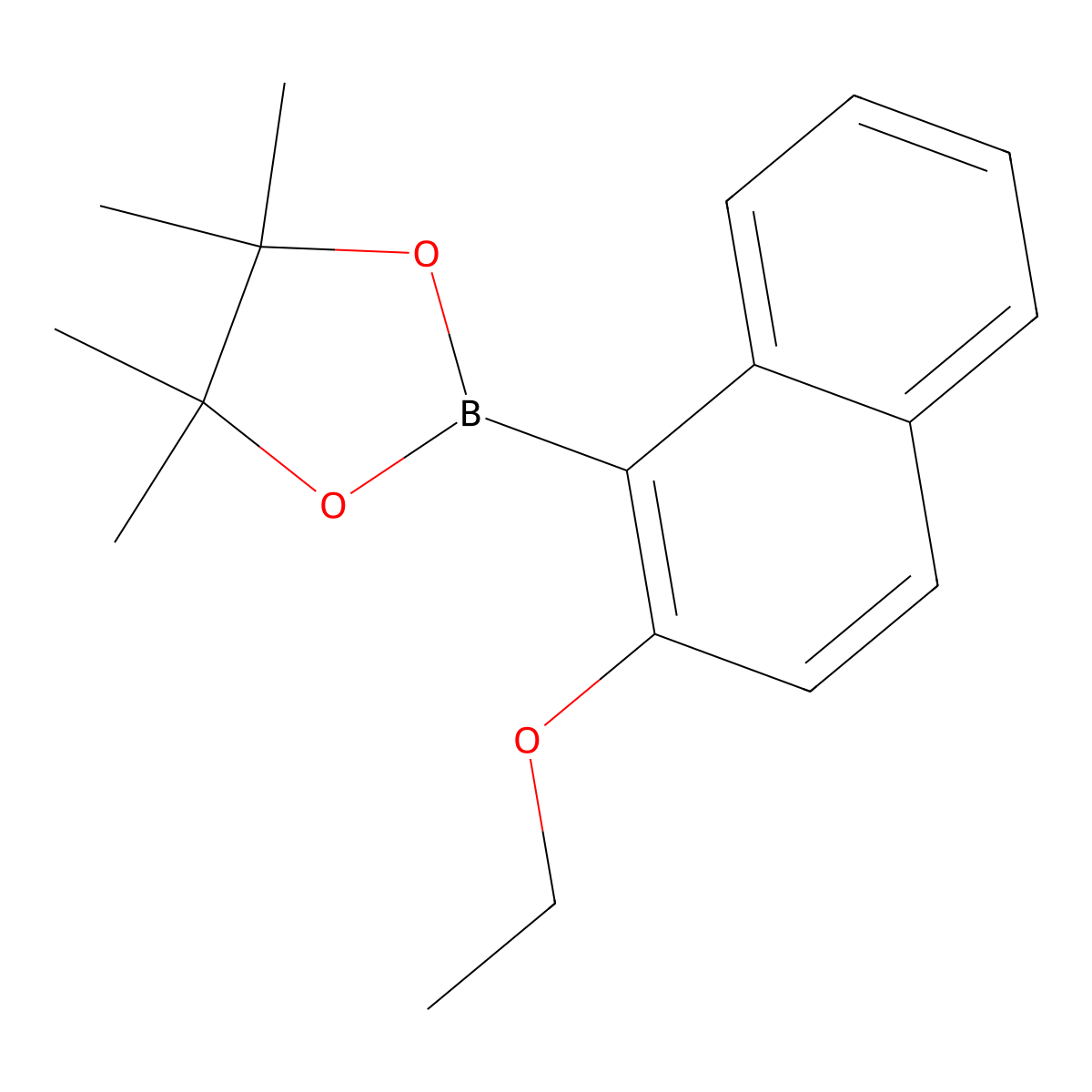 2-(2-Ethoxynaphthalen-1-yl)-4,4,5,5-tetramethyl-1,3,2-dioxaborolane molecular structure, CAS 2246703-71-7
