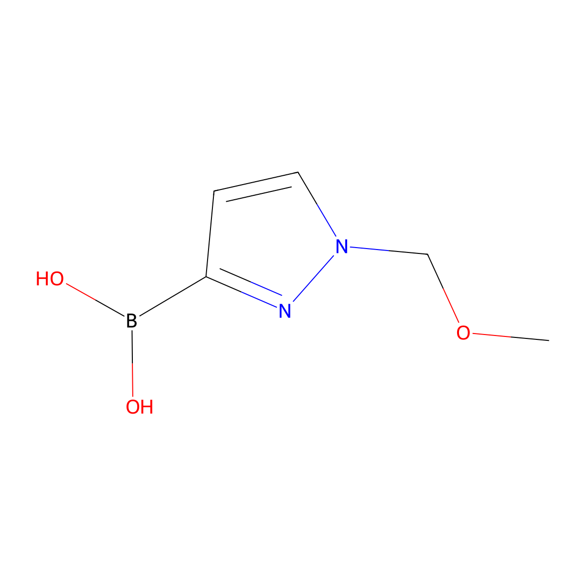 1-(Methoxymethyl)pyrazole-3-boronic Acid molecular structure, CAS 2246717-13-3