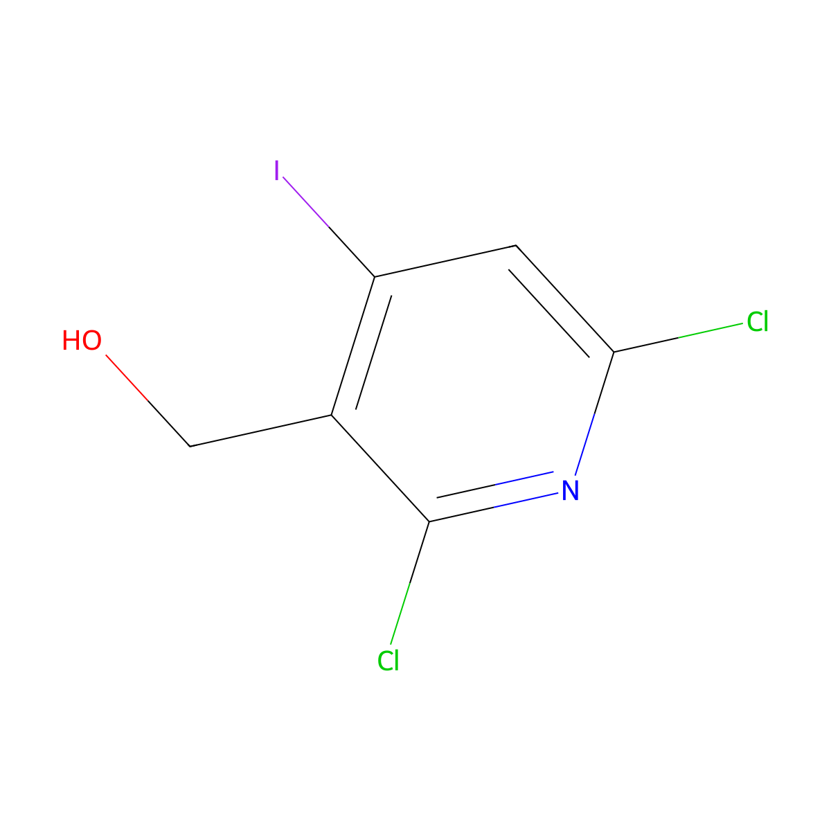 (2,6-Dichloro-4-iodopyridin-3-YL)methanol molecular structure, CAS 2246719-60-6
