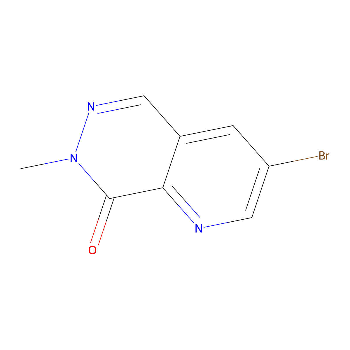 3-Bromo-7-methylpyrido[2,3-D]pyridazin-8(7H)-one molecular structure, CAS 2246723-50-0