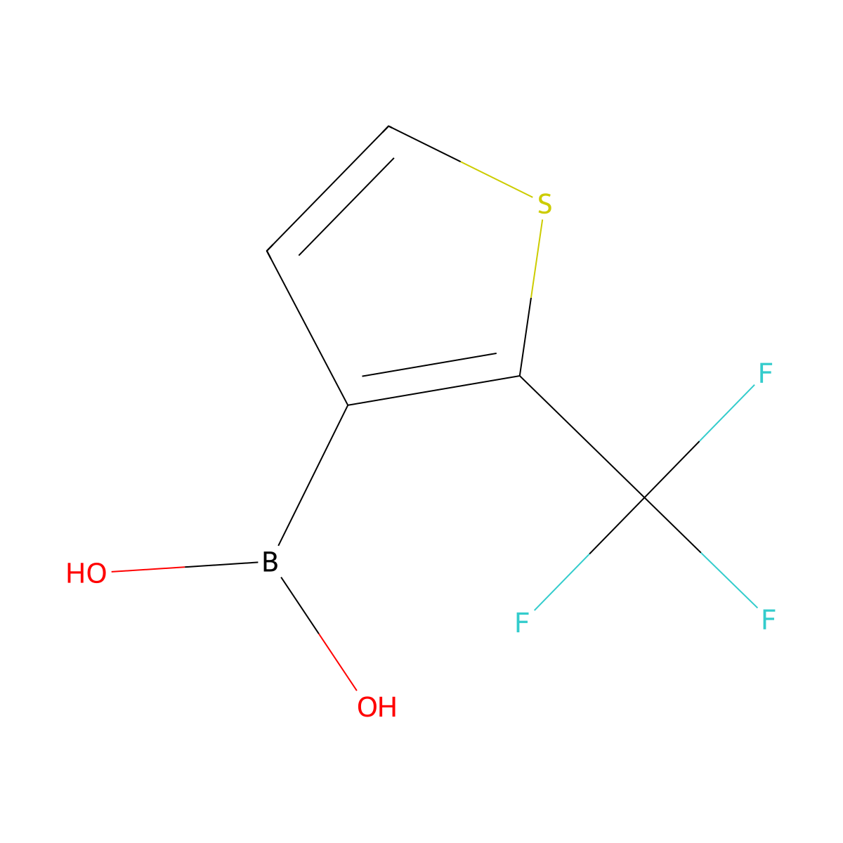 [2-(Trifluoromethyl)thiophen-3-yl]boronic acid molecular structure, CAS 2246727-61-5