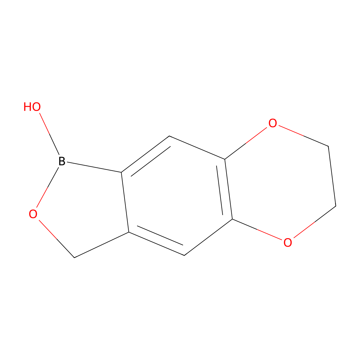 5,10,13-Trioxa-4-boratricyclo[7.4.0.0,3,7]trideca-1(9),2,7-trien-4-ol molecular structure, CAS 2246729-94-0
