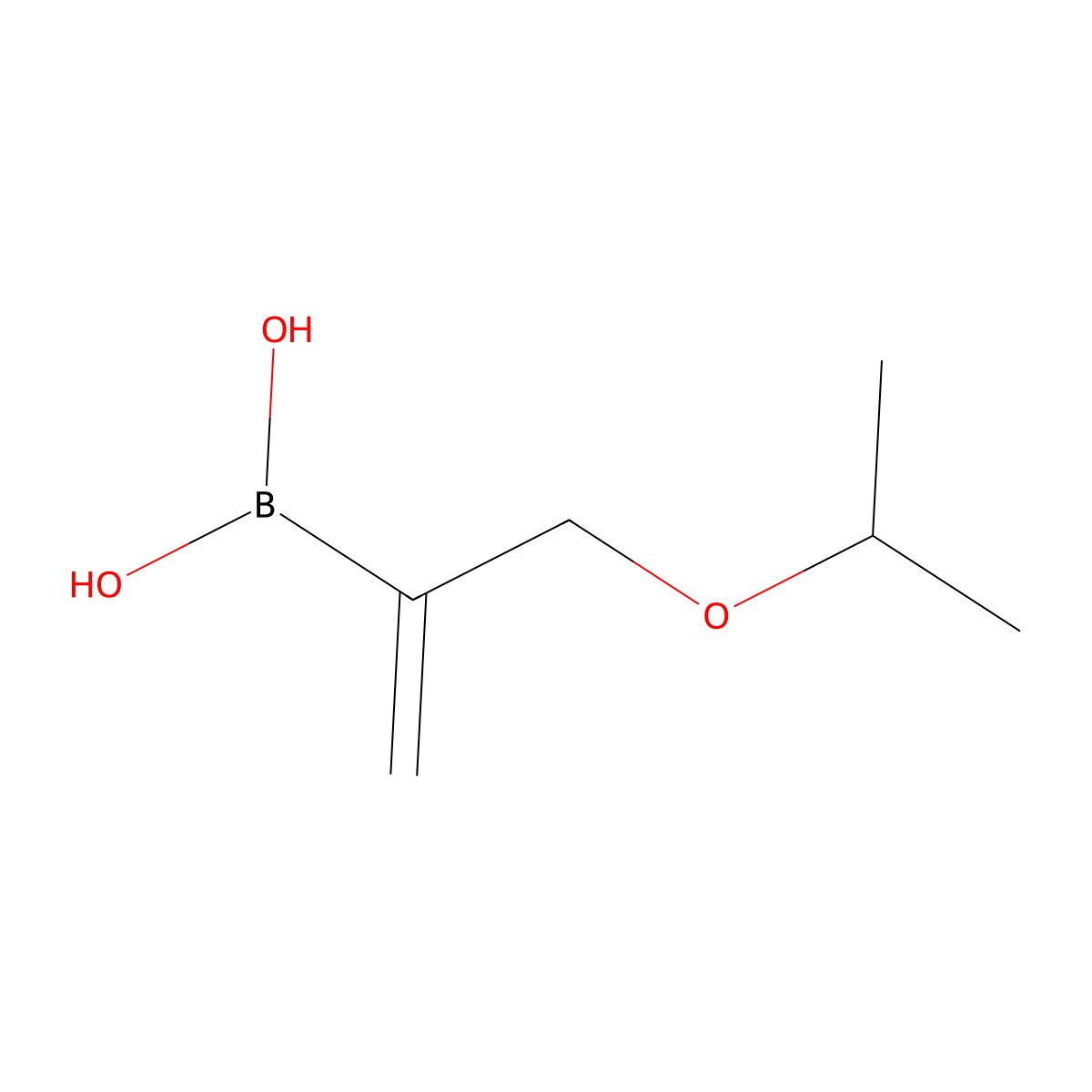 [3-(Propan-2-yloxy)prop-1-en-2-yl]boronic acid molecular structure, CAS 2246741-40-0