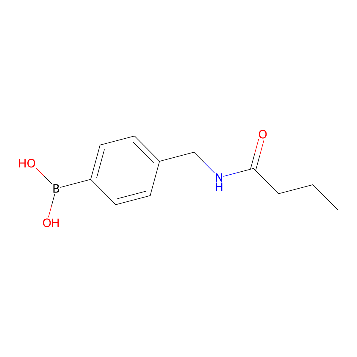 (4-(Butyramidomethyl)phenyl)boronic acid molecular structure, CAS 2246765-26-2