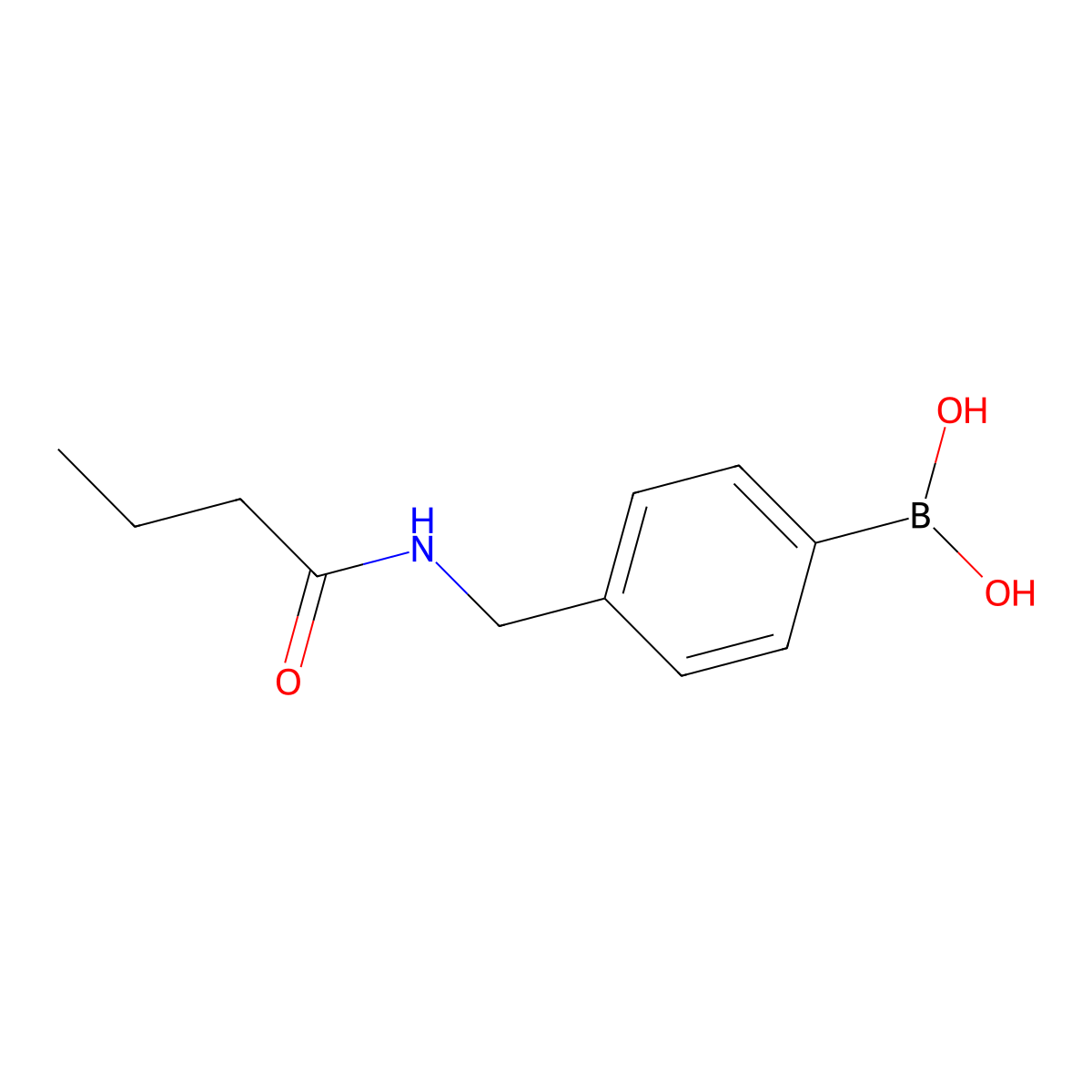 (4-(Butyramidomethyl)phenyl)boronic acid molecular structure, CAS 2246765-26-2