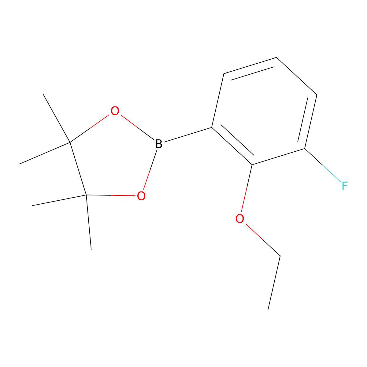 2-(2-Ethoxy-3-fluorophenyl)-4,4,5,5-tetramethyl-1,3,2-dioxaborolane molecular structure, CAS 2246767-21-3