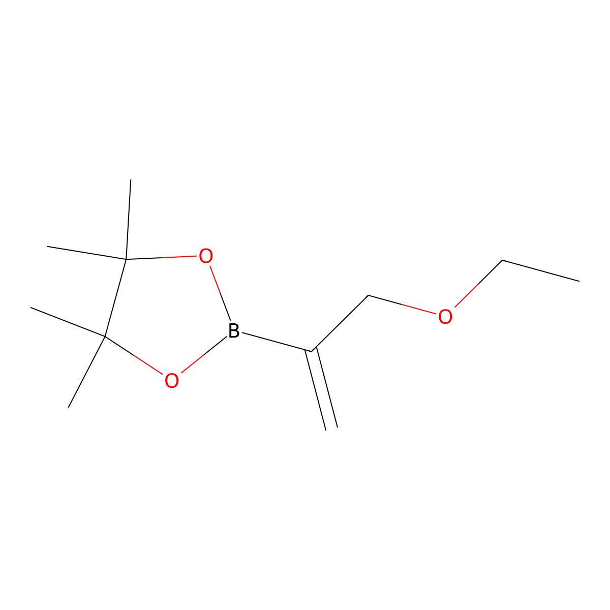 2-(3-Ethoxyprop-1-en-2-yl)-4,4,5,5-tetramethyl-1,3,2-dioxaborolane molecular structure, CAS 2246767-67-7