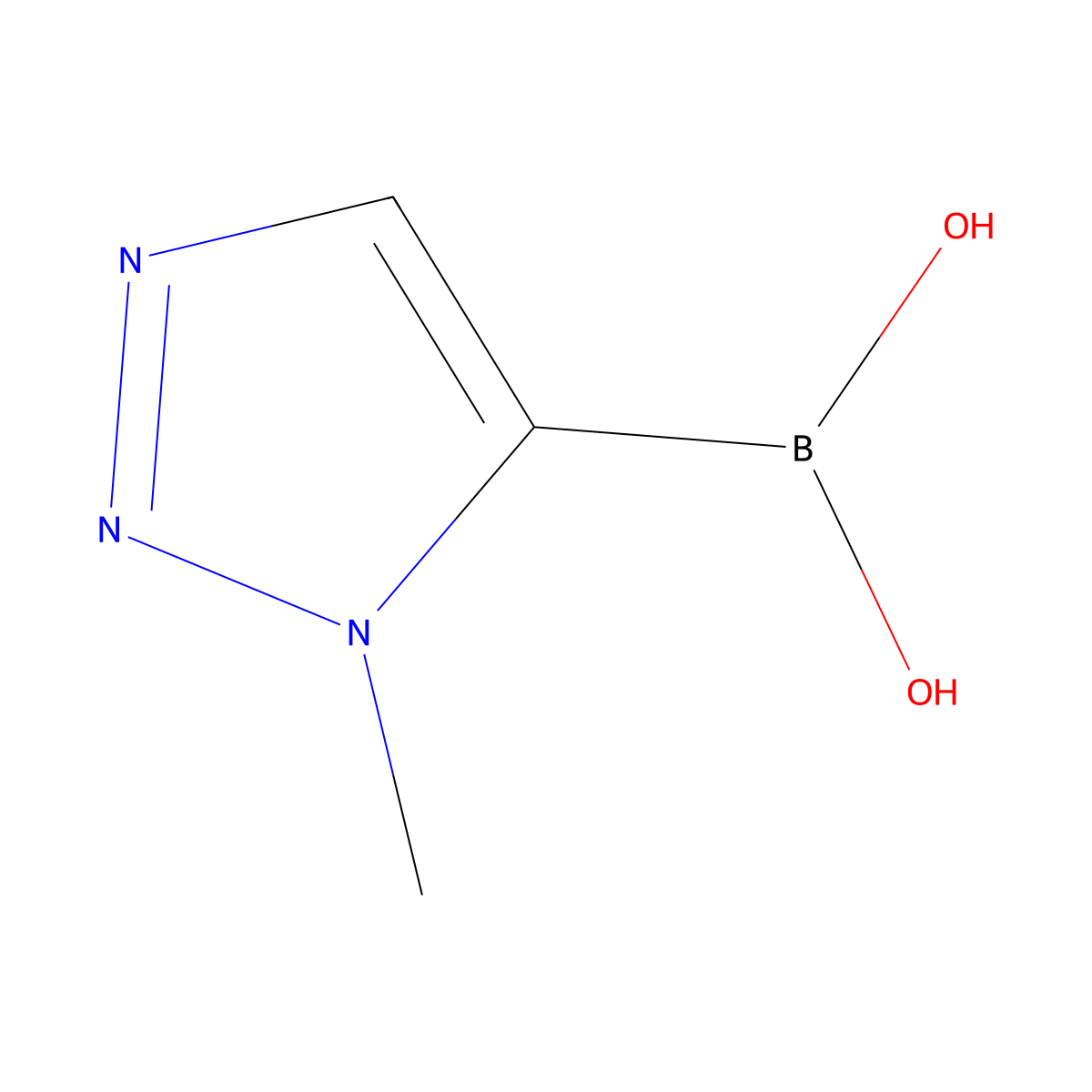 (1-Methyl-1H-1,2,3-triazol-5-yl)boronic acid molecular structure, CAS 2246776-57-6