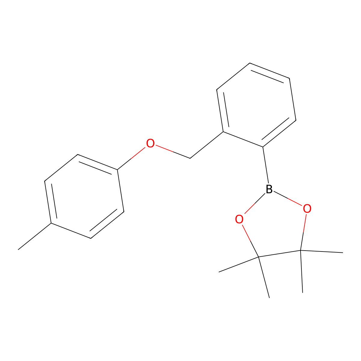 4,4,5,5-Tetramethyl-2-(2-((p-tolyloxy)methyl)phenyl)-1,3,2-dioxaborolane molecular structure, CAS 2246777-76-2