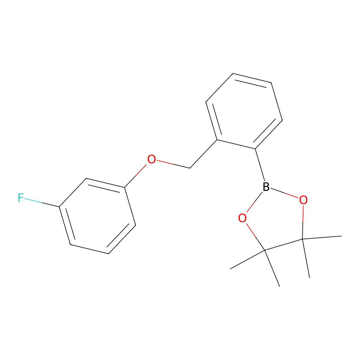 2-(2-((3-Fluorophenoxy)methyl)phenyl)-4,4,5,5-tetramethyl-1,3,2-dioxaborolane molecular structure, CAS 2246780-16-3