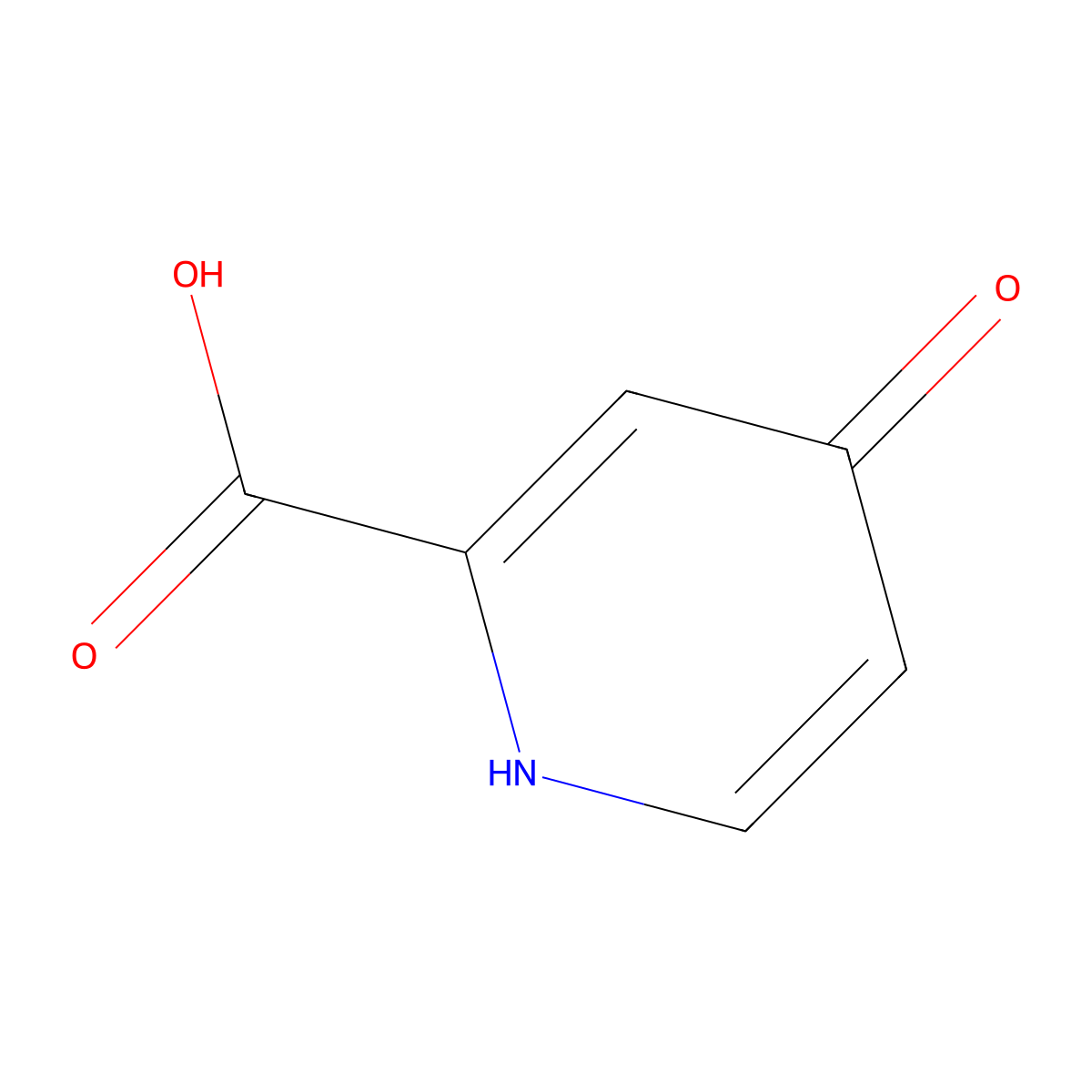 4-Hydroxy-2-pyridinecarboxylic Acid molecular structure, CAS 22468-26-4
