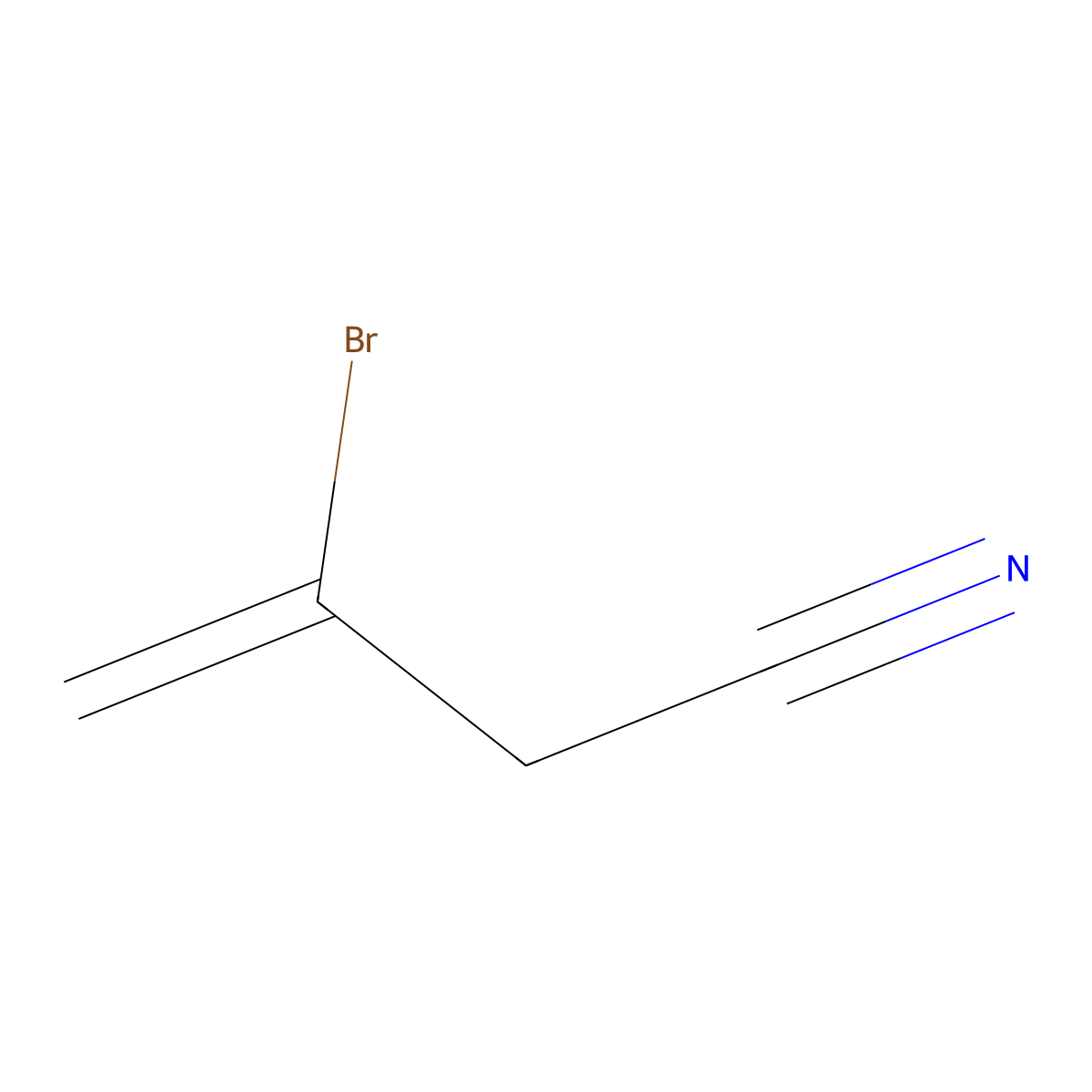 3-Bromobut-3-enenitrile molecular structure, CAS 22468-43-5
