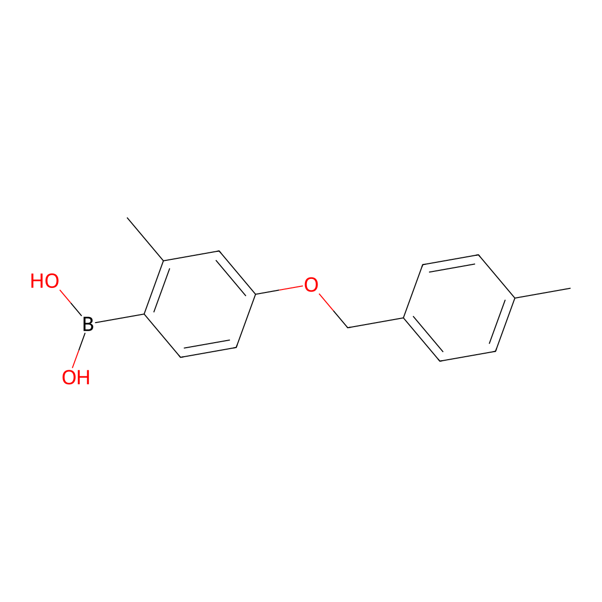 (2-Methyl-4-((4-methylbenzyl)oxy)phenyl)boronic acid molecular structure, CAS 2246800-67-7