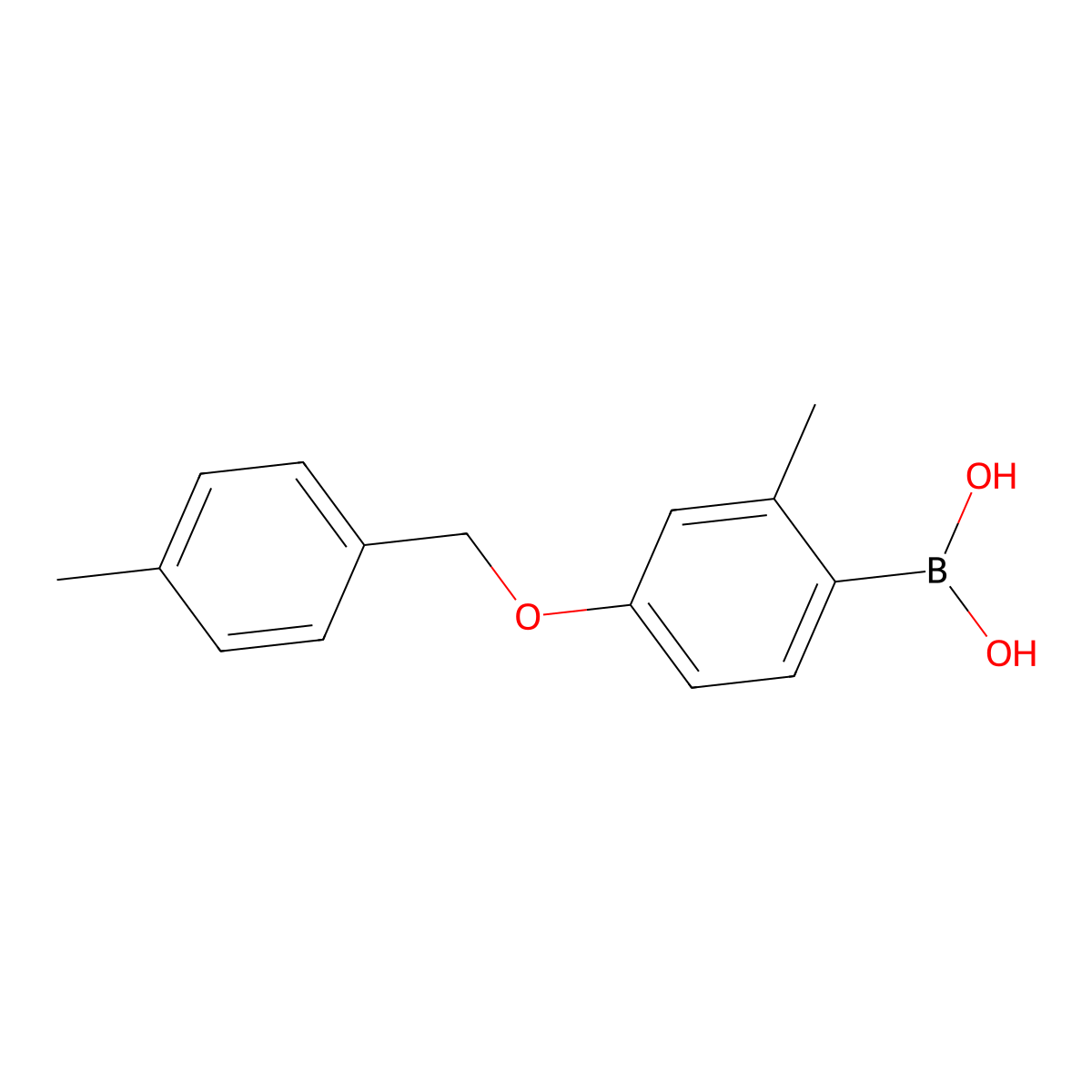 (2-Methyl-4-((4-methylbenzyl)oxy)phenyl)boronic acid molecular structure, CAS 2246800-67-7