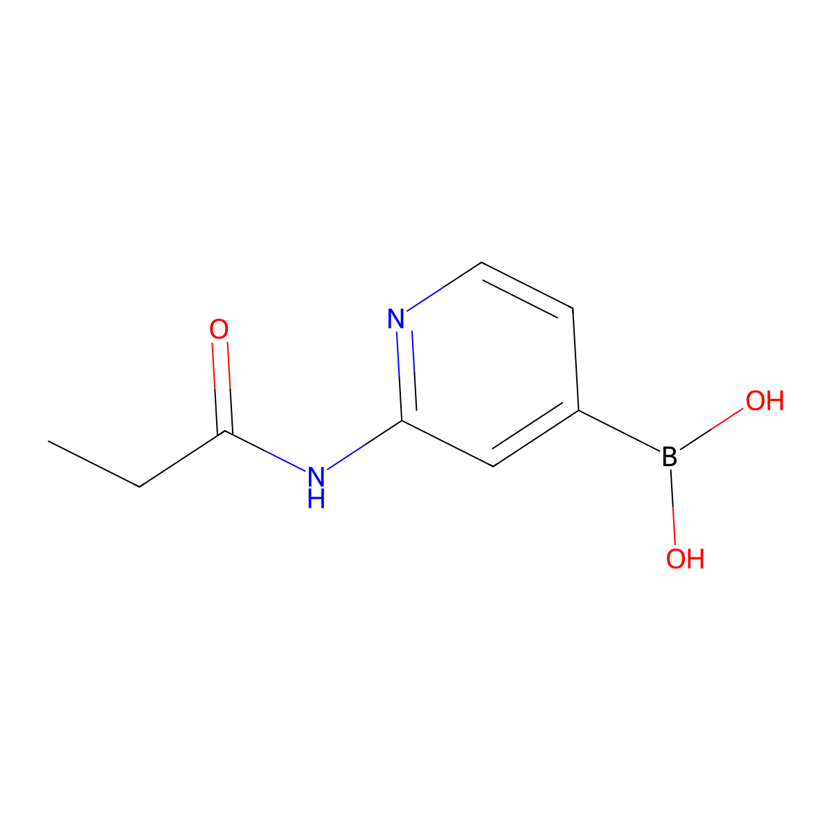 (2-Propanamidopyridin-4-yl)boronic acid molecular structure, CAS 2246808-70-6