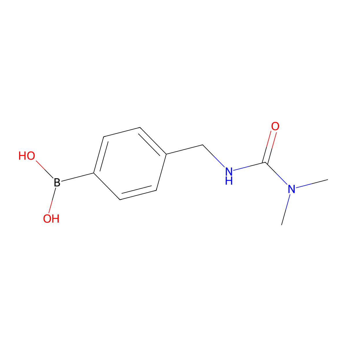 (4-((3,3-Dimethylureido)methyl)phenyl)boronic acid molecular structure, CAS 2246815-87-0