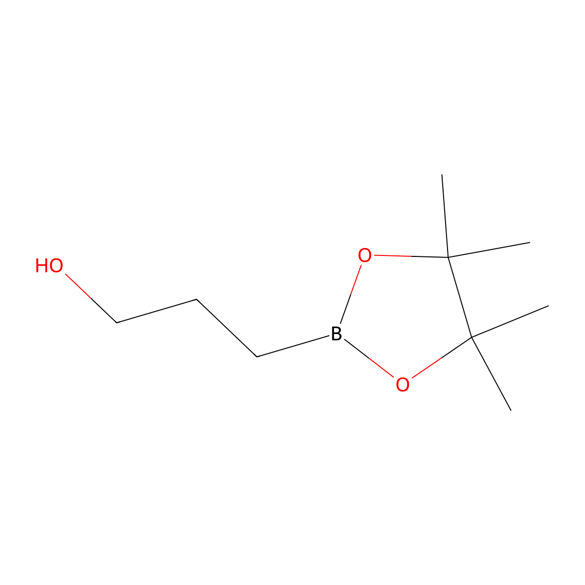 3-Hydroxypropylboronic acid pinacol ester molecular structure, CAS 2246818-09-5