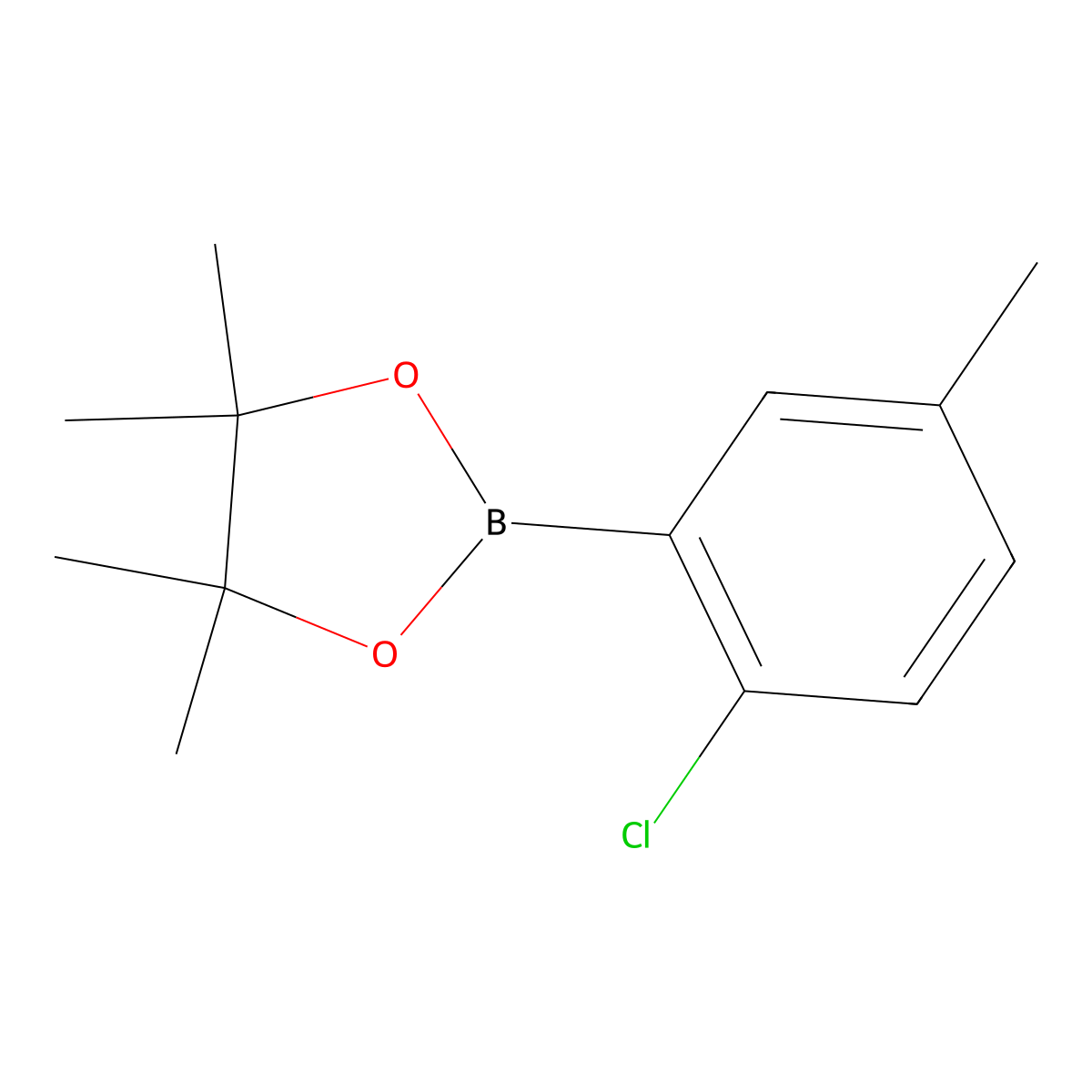 2-(2-Chloro-5-methylphenyl)-4,4,5,5-tetramethyl-1,3,2-dioxaborolane molecular structure, CAS 2246825-67-0