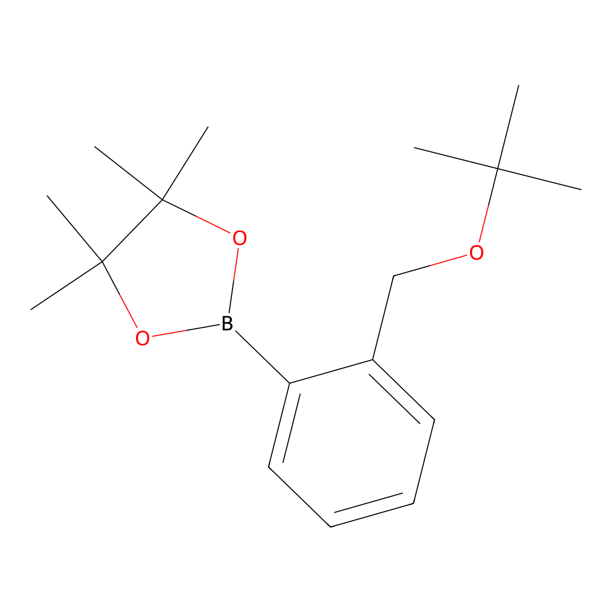 2-(2-(tert-Butoxymethyl)phenyl)-4,4,5,5-tetramethyl-1,3,2-dioxaborolane molecular structure, CAS 2246832-01-7