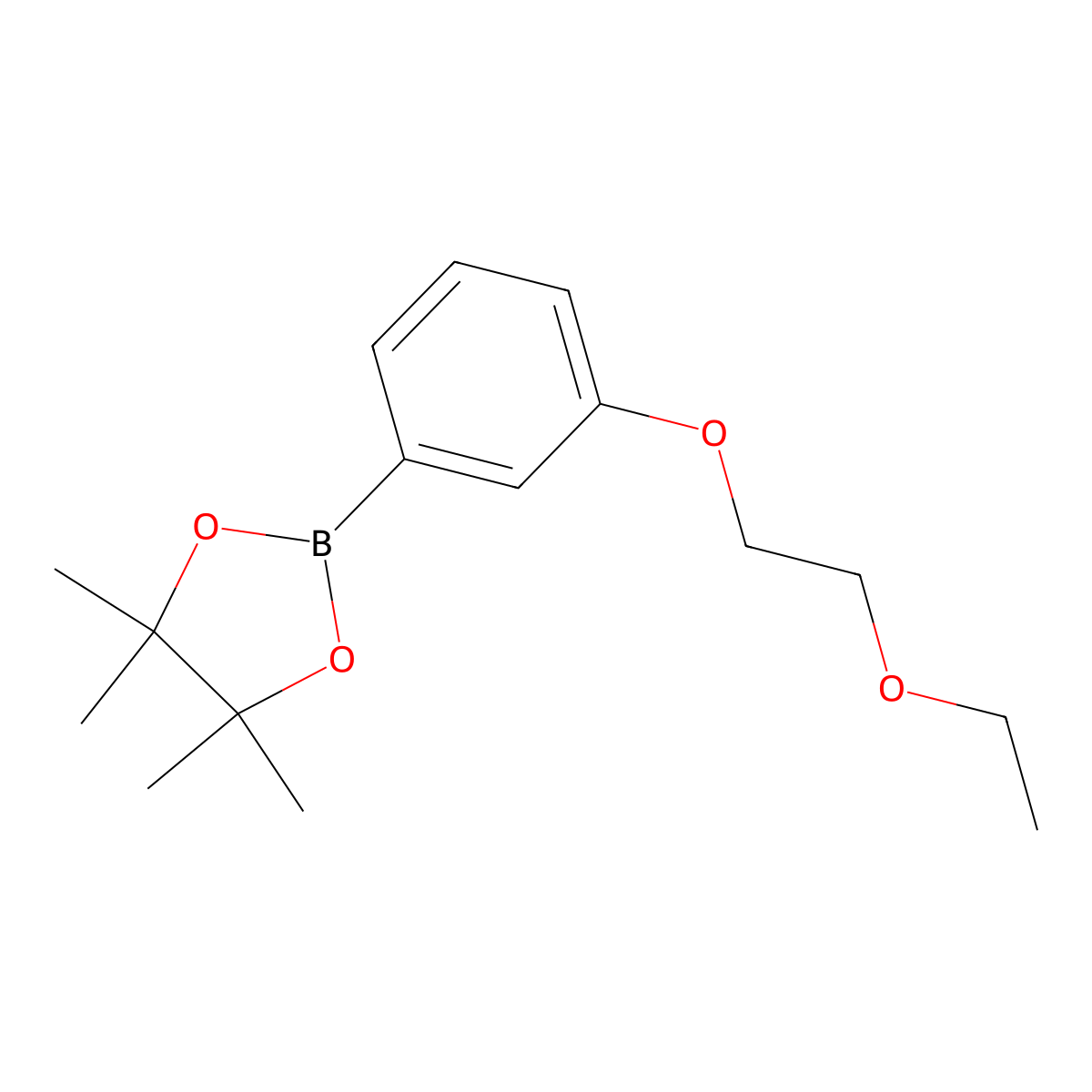 2-[3-(2-Ethoxyethoxy)phenyl]-4,4,5,5-tetramethyl-1,3,2-dioxaborolane molecular structure, CAS 2246834-30-8