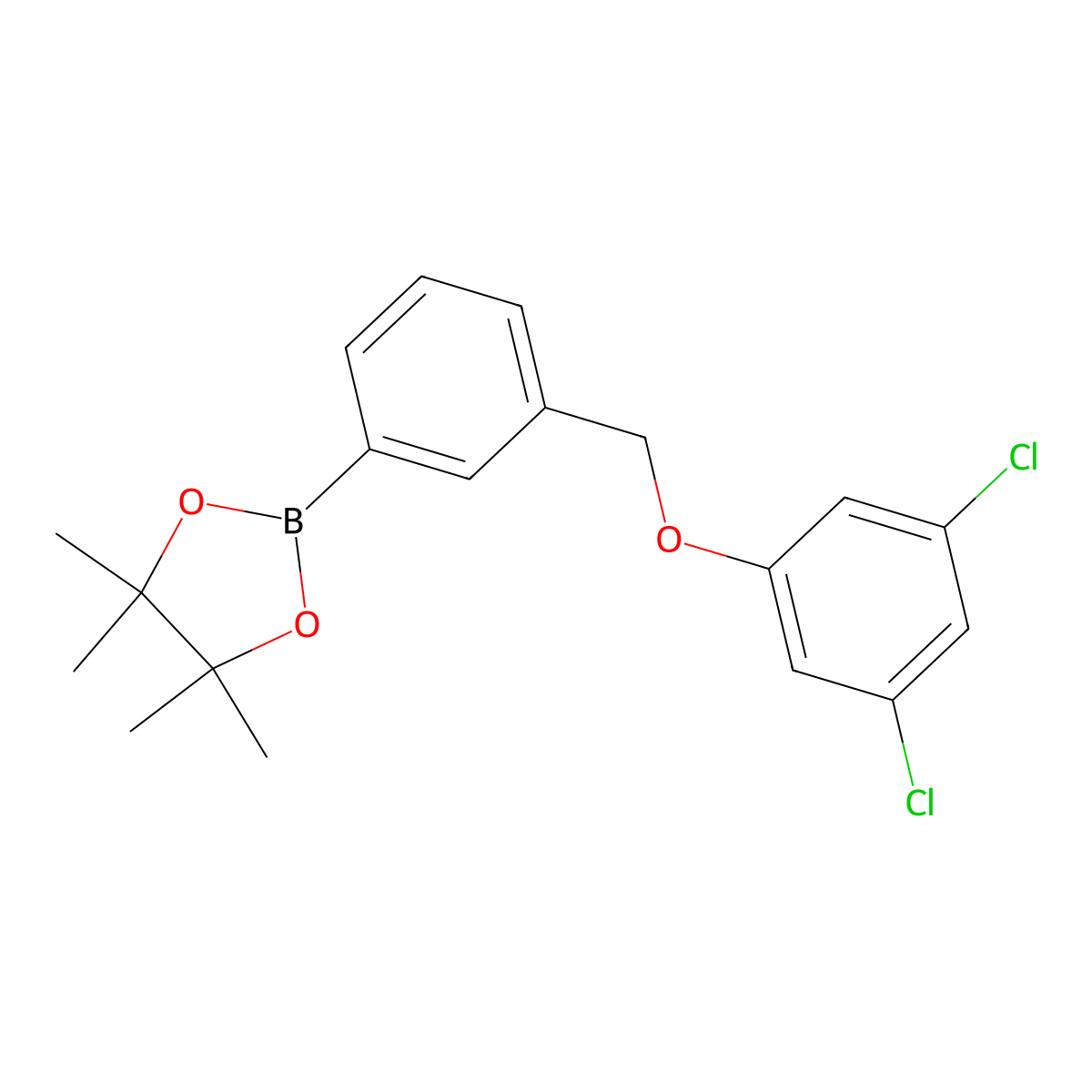 2-(3-((3,5-Dichlorophenoxy)methyl)phenyl)-4,4,5,5-tetramethyl-1,3,2-dioxaborolane molecular structure, CAS 2246842-07-7