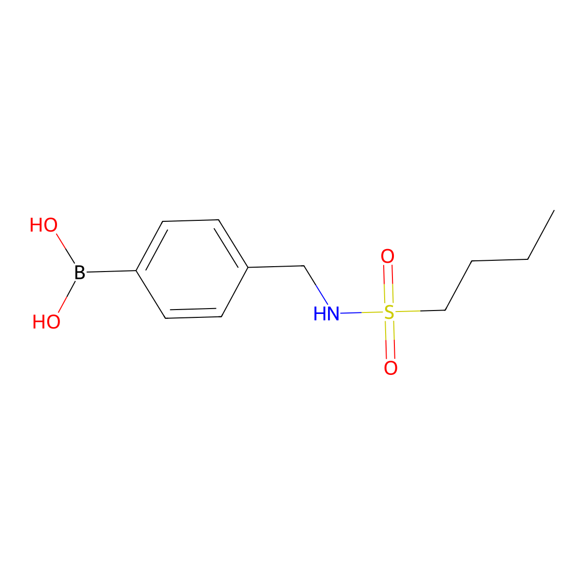 (4-(Butylsulfonamidomethyl)phenyl)boronic acid molecular structure, CAS 2246845-30-5