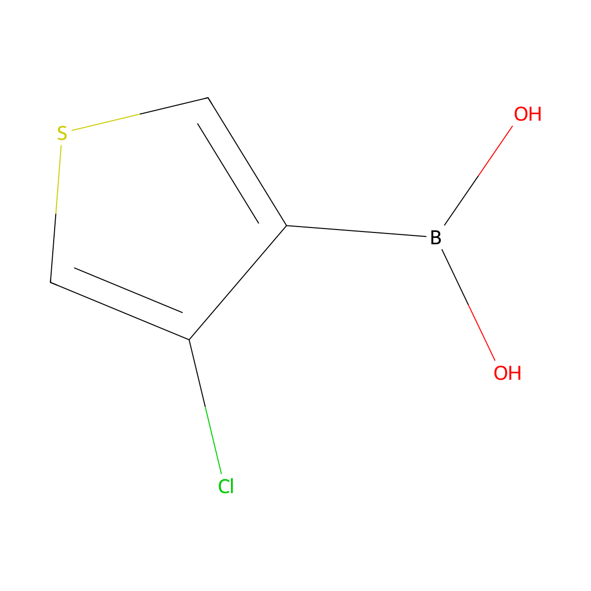 (4-Chlorothiophen-3-yl)boronic acid molecular structure, CAS 2246849-14-7