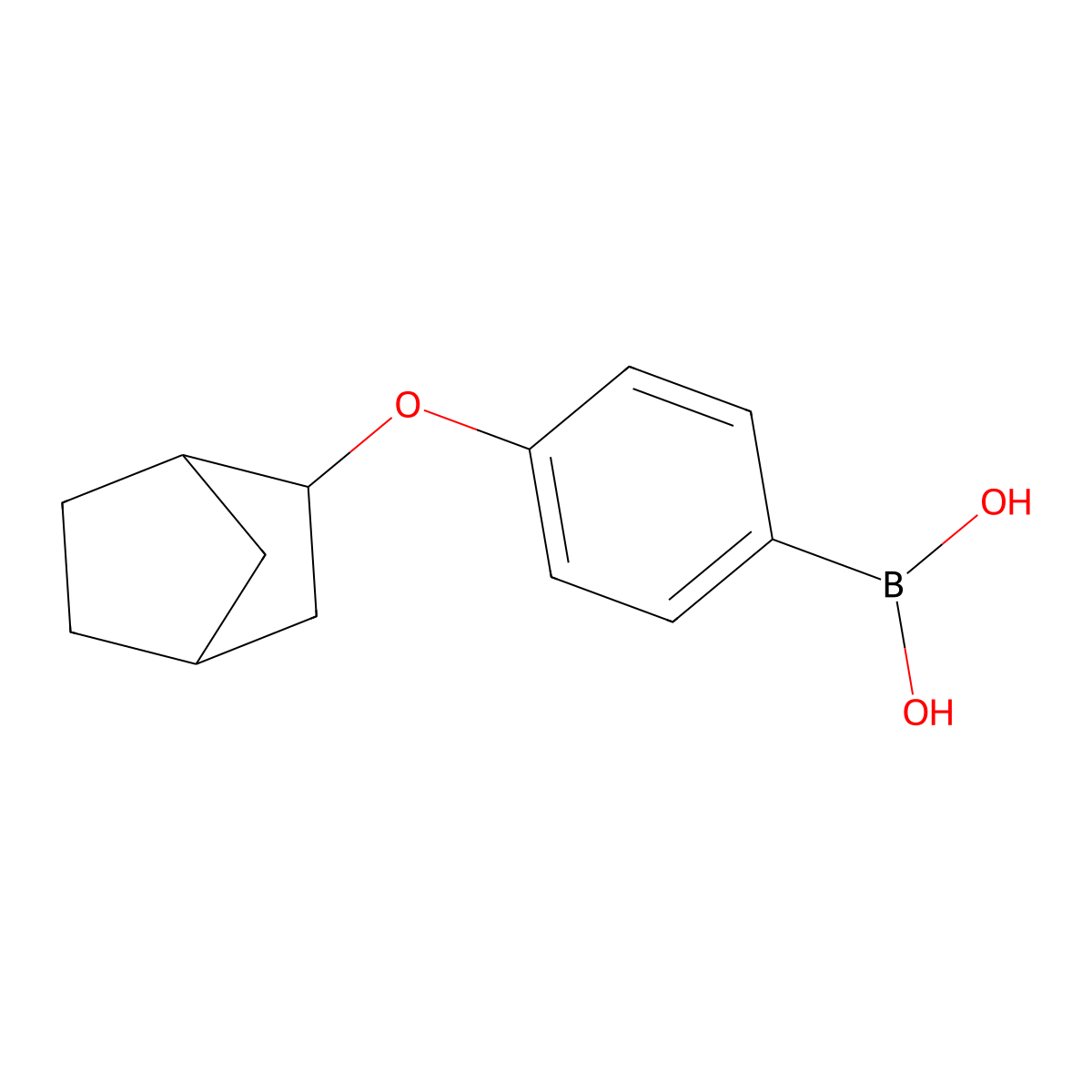 (4-(Bicyclo[2.2.1]heptan-2-yloxy)phenyl)boronic acid molecular structure, CAS 2246855-32-1