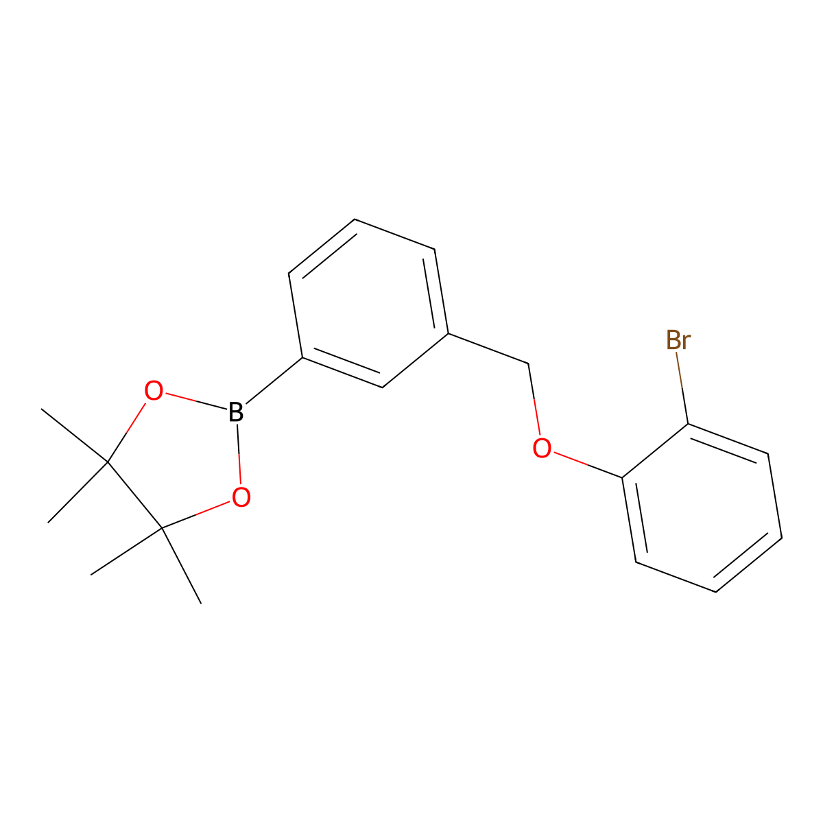 2-(3-((2-Bromophenoxy)methyl)phenyl)-4,4,5,5-tetramethyl-1,3,2-dioxaborolane molecular structure, CAS 2246858-67-1