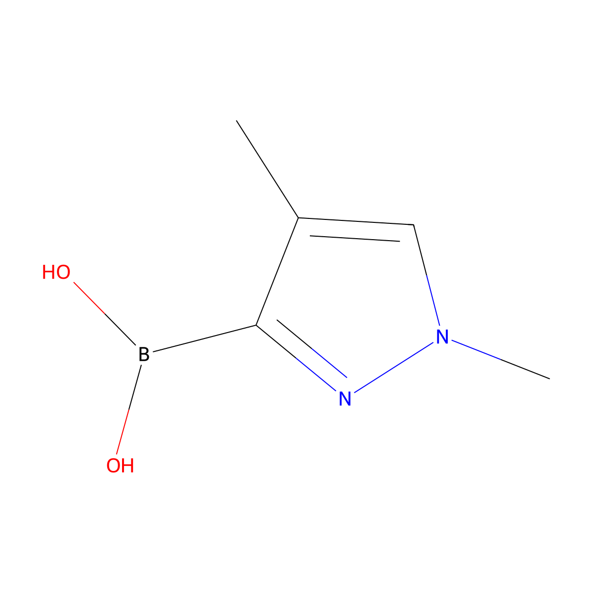 (1,4-dimethyl-1H-pyrazol-3-yl)boronic acid molecular structure, CAS 2246870-91-5