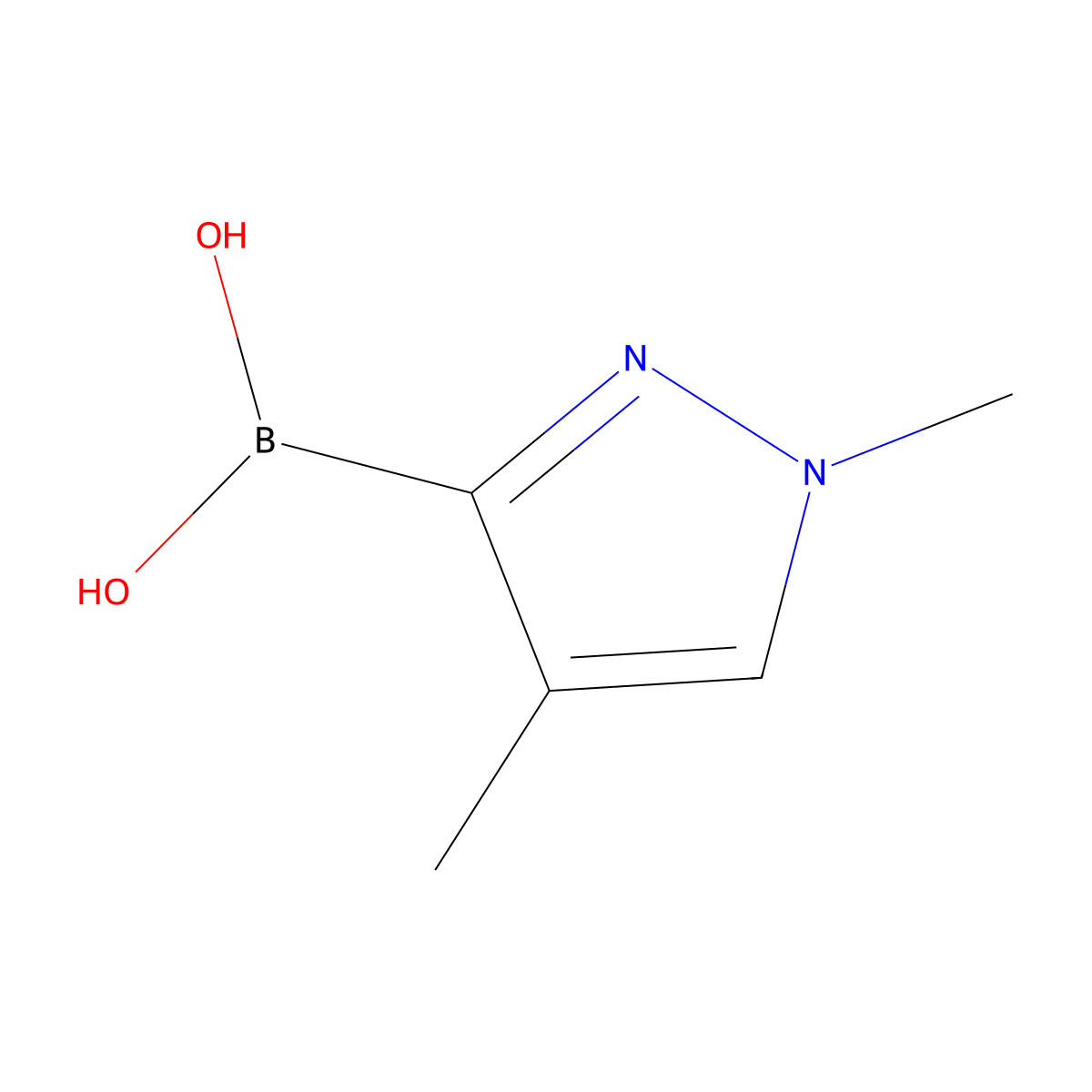 (1,4-dimethyl-1H-pyrazol-3-yl)boronic acid molecular structure, CAS 2246870-91-5