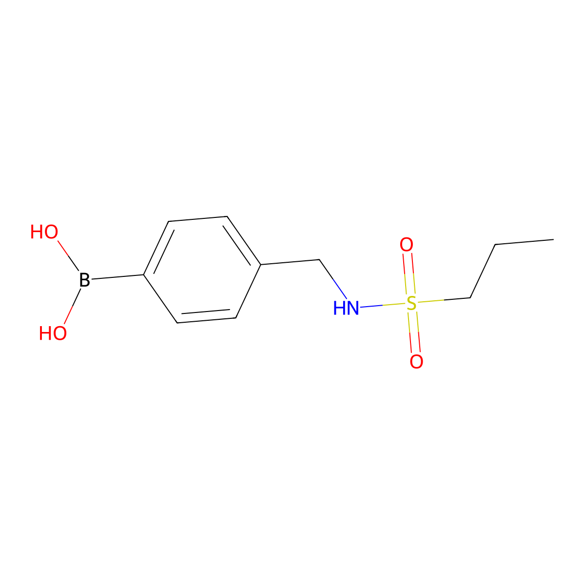 (4-(Propylsulfonamidomethyl)phenyl)boronic acid molecular structure, CAS 2246874-27-9