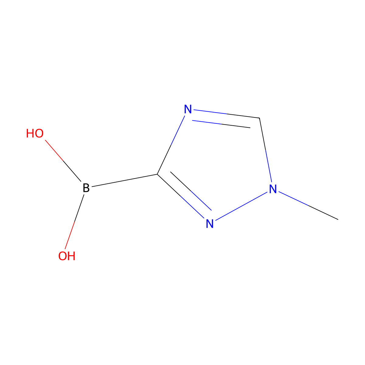 (1-methyl-1H-1,2,4-triazol-3-yl)boronic acid molecular structure, CAS 2246875-51-2