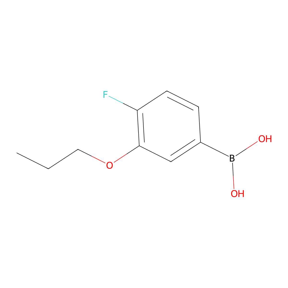 (4-Fluoro-3-propoxyphenyl)boronic acid molecular structure, CAS 2246876-97-9