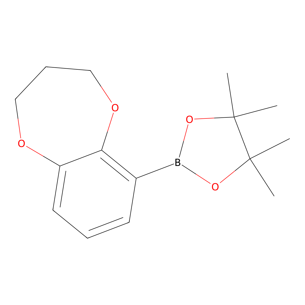 2-(3,4-DIhydro-2H-1,5-benzodioxepin-6-yl)-4,4,5,5-tetramethyl-1,3,2-dioxaborolane molecular structure, CAS 2246880-24-8